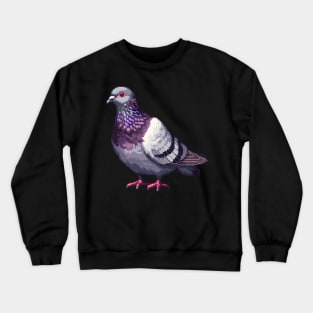 Pigeon in Pixel Form Crewneck Sweatshirt